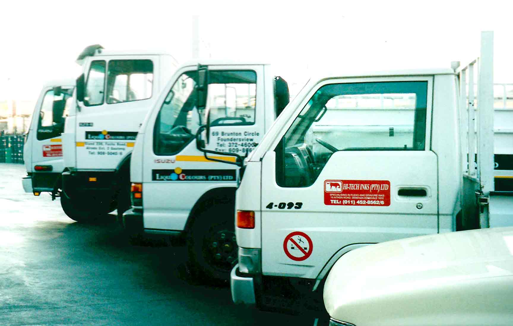 Liquid Colours delivery vehicles